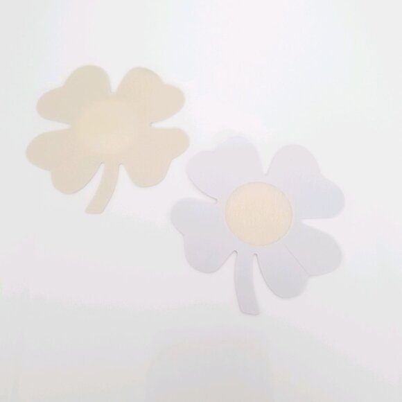 Pair of skin flesh color shamrock pasties nipple covers - NWT - Picture 4 of 4